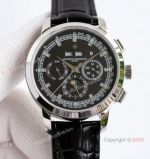 New! TW Factory Vacheron Constantin Geneve Traditionnelle Perpetual Calendar Moon Watch Ss Black Dial